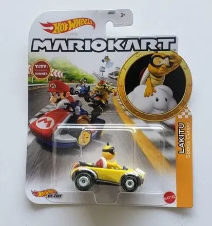 Hot Wheels 2021 Mario Kart Lakitu - Sports Coupe Yellow GRN16