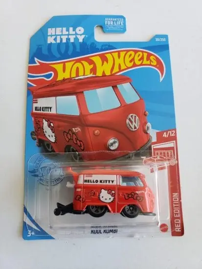 Hot Wheels 2021 Target Red Edition 4 of 12 Kool Kombi GTD52 Red Hello Kitty