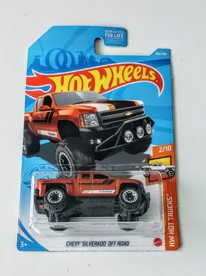 Hot Wheels 2021 HW Hot Trucks 2 of 10 Chevy Silverado Off Road Orange GRY92