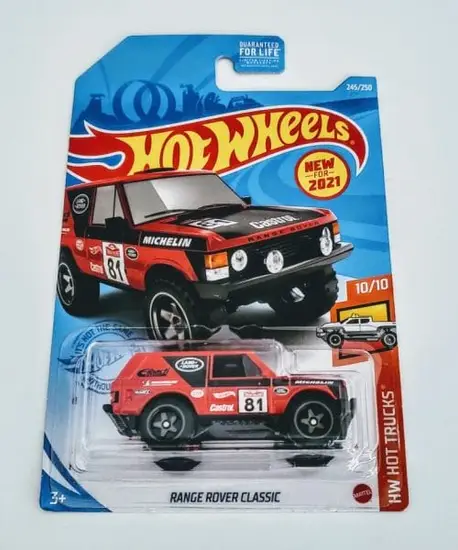 Hot Wheels 2021 HW Hot Trucks 10 of 10 Range Rover Classic Red GRX34