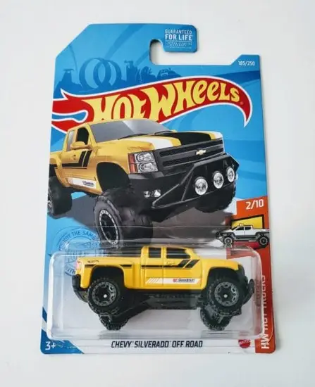 Hot Wheels 2021 HW Hot Trucks 2 of 10 Chevy Silverado Off Road Yellow GTC06