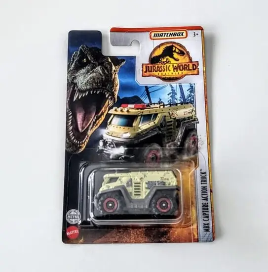 Matchbox 2022 Jurassic World Dominian mix 4 -  MBX Capture Action Truck light green HBG97
