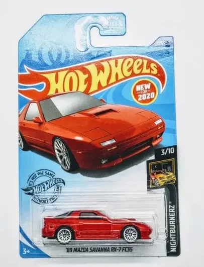 Hot Wheels 2020 Night Burnerz 3 of 10 1989 Mazda Savanna RX-7 FC35 Red GHB56