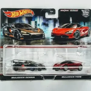 Hot Wheels 2023 Car Culture 2 pack McLaren Senna black / McLaren 720s red HFF97