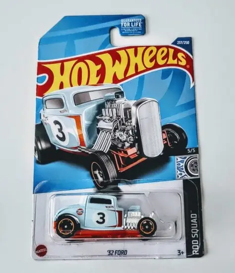 Hot Wheels 2022 Rod Squad 5 of 5 - 1932 Ford Gulf Blue