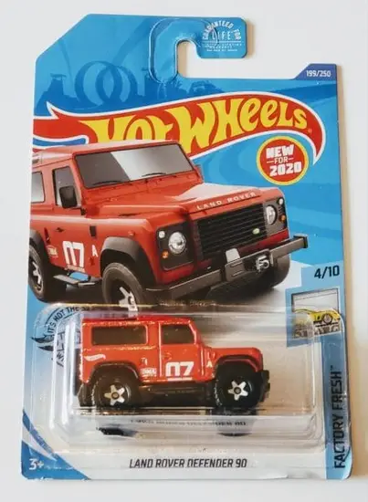 Hot Wheels 2020 Factory Fresh Land Rover Defender 90 Red GHB27