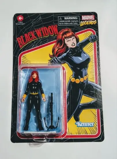 Marvel legends retro 3.75 - Black Widow F3818 (unpunched card)