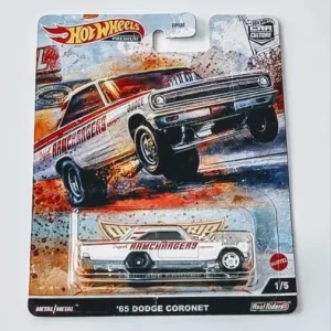 Hot wheels 2022 Car Culture Drag Strip 4 of 5 1965 Dodge Coronet white (Ram Chargers)