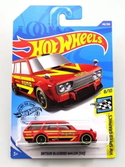 Hot Wheels 2020 HW Speed Graphics Datsun 8 of 10 Bluebird Wagon 510 GHC90 Red