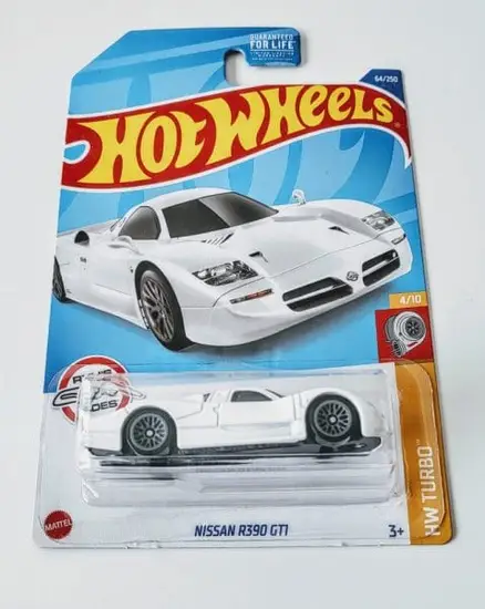 Hot Wheels 2022 HW Turbo 4 of 10 Nissan R390 GTI White HCT77 (Ryus Rides)