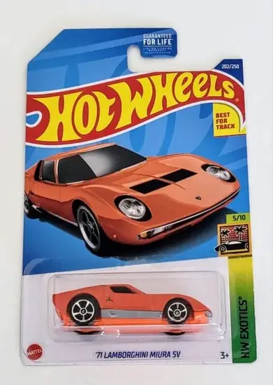 Hot Wheels 2022 HW Exotics 5 of 10 Lamborghini  Muira SV orange