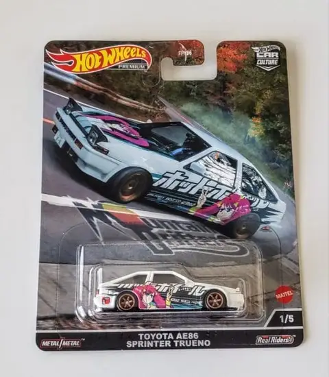 Hot Wheels 2022  Car Culture  Mountain Drifters Toyota AE86 Sprinter Trueno white