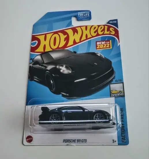 Hot Wheels 2022 Factory Fresh 10 of 10 Porsche 911 GT3 black HCX85