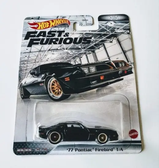 Hot Wheels 2022 Replica Entertainment 3 of 5 Fast furious 1977 Pontiac Firebird T/A HCP13