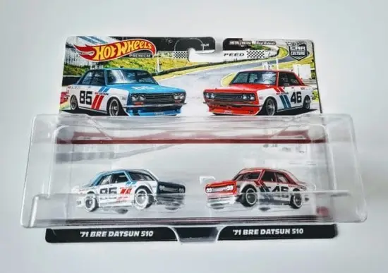 HotWheels 2021 Car Culture 2 Pack - 1971 Bre Datsun 510 HBM02