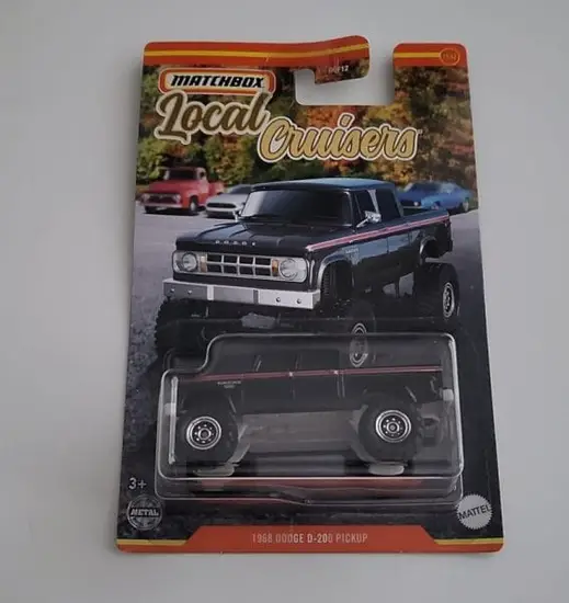 Matchbox 2022 Local Cruisers 11 of 12 1969 Dodge D-200 pickup black HFJ46