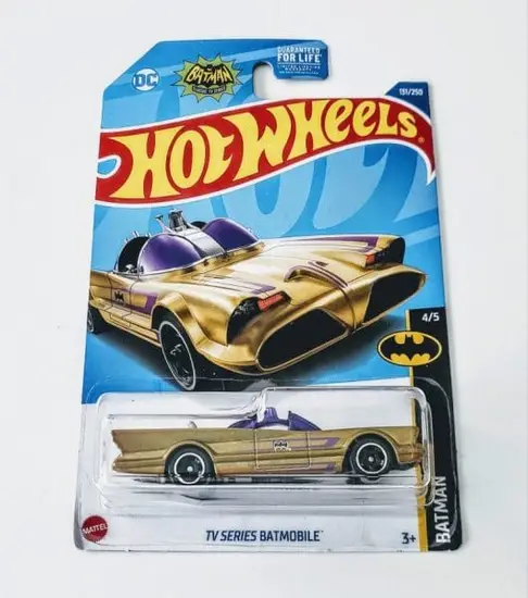 Hot Wheels 2022 Batman Series 4 of 5 TV Series Batmobile Gold HCW61