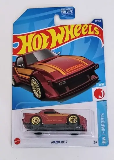 Hot Wheels 2022 HW J-Imports 1 of 10 Mazda RX-7 Greddy Red