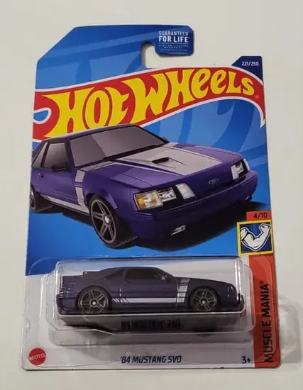Hot Wheels 2022 Muscle Mania 4 of 10 - 1984 Mustang SVO purple