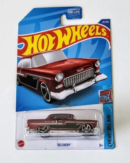 Hot Wheels 2022 Chevy Bel-Air Series 1 of 5 1955 Chevy Red HCW84