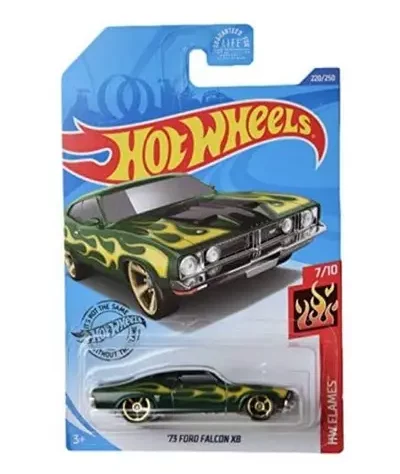 Hot Wheels 2020 HW Flames 1973 Ford Falcon XB Green GHD65