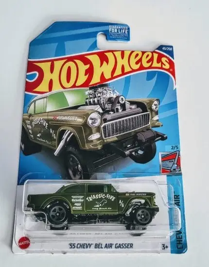 Hot Wheels 2022 Chevy Bel Air Series 2 of 5 1955 Chevy Bel Air Gasser Trassic 5 Green HCV06
