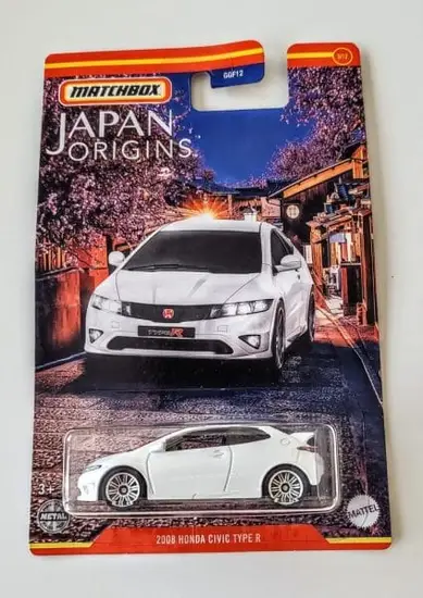 Matchbox 2022 Japan Origins 3 of 12 2008 Honda Civic Type R white HFJ20 at JTC Collectibles,