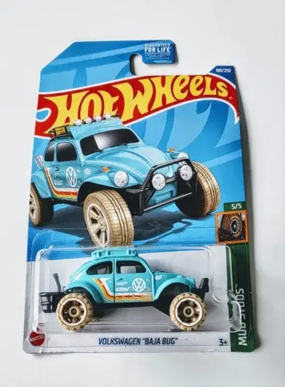 Hot Wheels 2022 Mud Studs 5 of 5 Volkswagen Baja Bug Blue HCW52