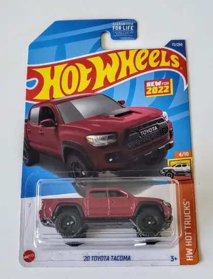 Hot Wheels 2022 HW Hot Trucks 4 of 10 - 2020 Toyota Tacoma  Barcelona Red HCX56