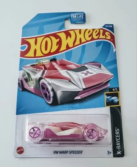 Hot Wheels 2022 X Raycers 4 of 5 HW Warp Speed pink Treasure Hunt