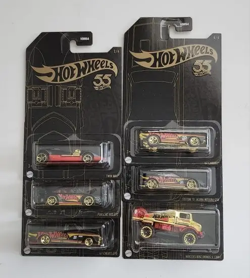 Hot wheels 2023 55th anniversary mix 2 complete set 5 w/chase HDH54-956D