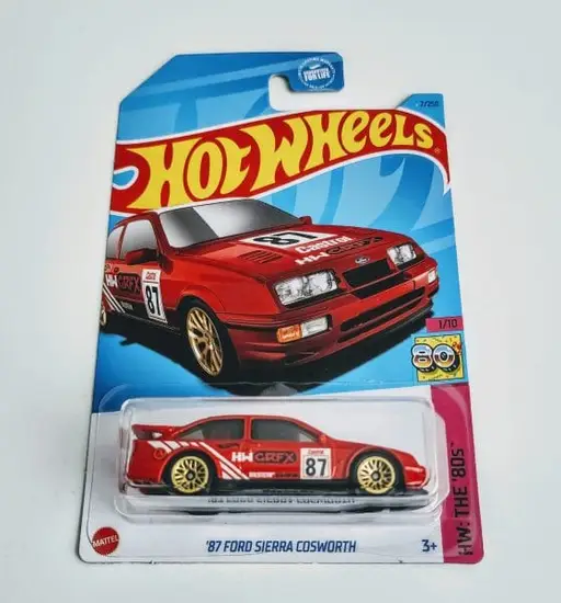 Hot wheels 2023 HW The 80s 1 of 10 – 1987 Ford Sierra Cosworth red HKG79