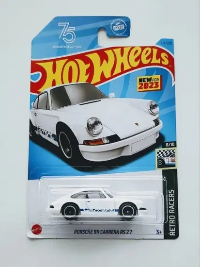 Hot wheels 2023 Retro Racers 8 of 10 Porsche 911 Carerra RS 2.7 white HKG42