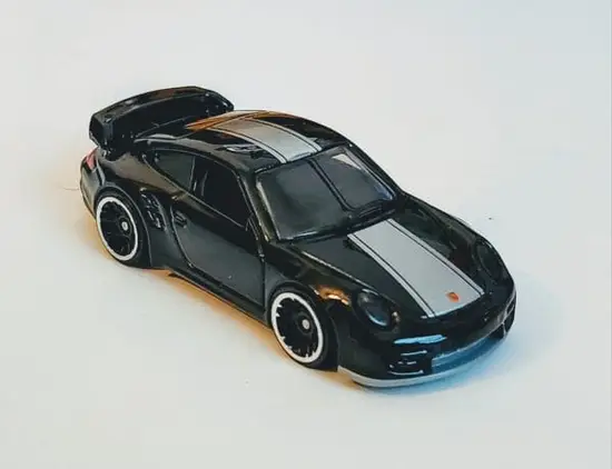 Hot wheels 2023 Multi-pack exclusive - 911 Porsche GT2 black w/gray stripe at JTC Collectibles.