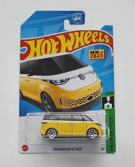 Hot Wheels 2023 HW Green Speed 10 of 10 Volkswagen ID. Buzz yellow HKG51 at JTC Collectibles.