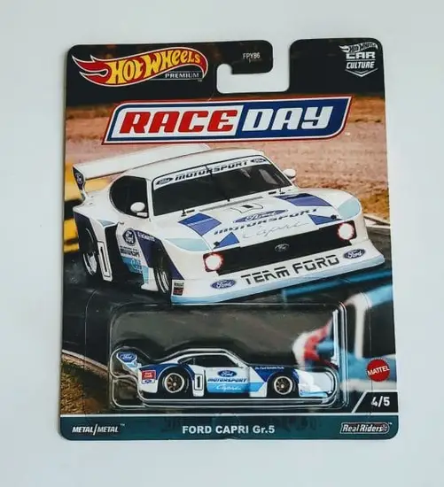 Buy Hot Wheels 2023 Car Culture Race Day - 4 of 5 Ford Capri Gr.5 white HKC59 at JTC Collectibles