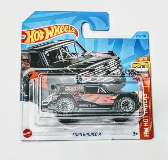 Hot Wheels 2023 HW Hot Trucks 8 of 10 - Ford Bronco R black short card HKJ04 at JTC Collectibles.