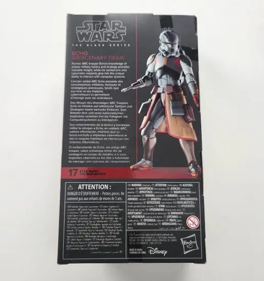 Star Wars Black series #17 Bad Batch Echo (Mercenary gear) F7009