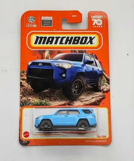 Matchbox 2023 92 of 100 - MBX Off Road Toyota 4 Runner Blue HKW76 at JTC Collectibles