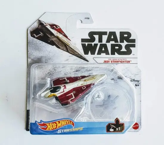Hot wheels 2020 Star Wars Starships Obi-Wan Kenobis Jedi Starfighter red