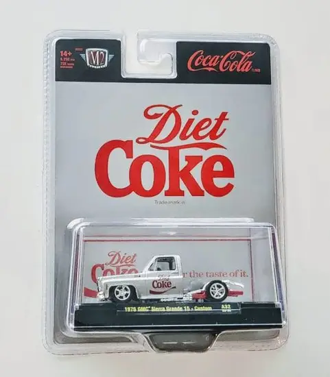 M2 Machines Coca-Cola Series 52500 release A32 – 1976 Sierra Grande 15 Custom silver 23-29 at JTC Collectibles.