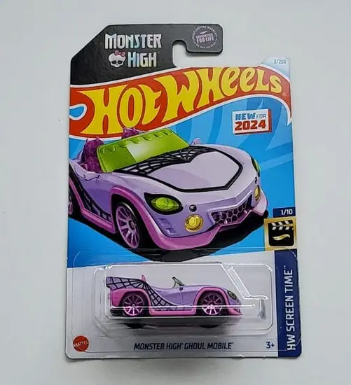 Hot wheels 2024 HW Screen Time 1 of 10 Monster High Ghoul Mobile purple HRY45