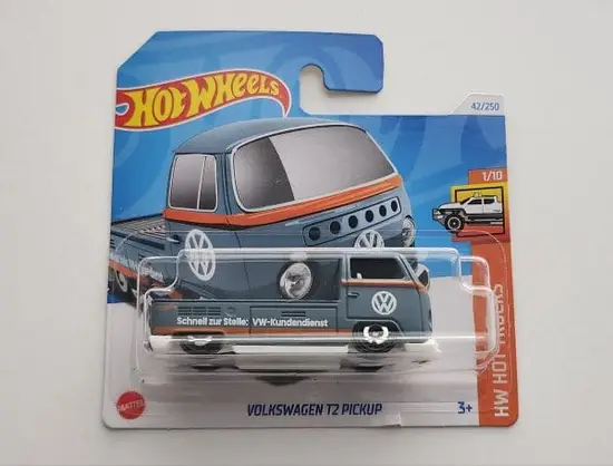 Hot wheels 2024 HW Hot Trucks 1 of 10 Volkswagen T2 Pickup gray HTC28 short card