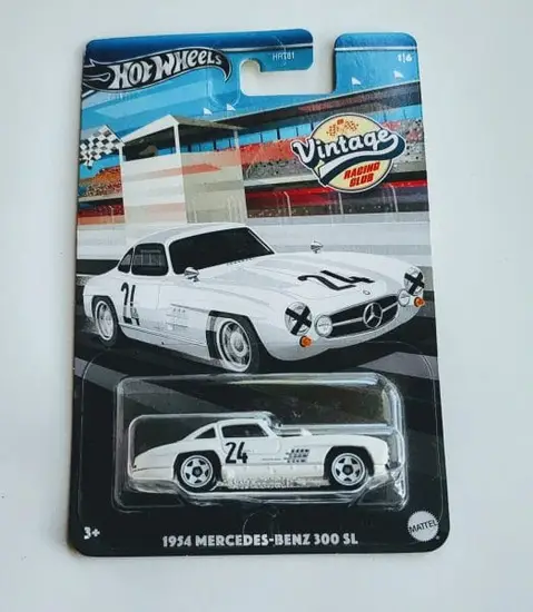 Hot wheels 2024 Vintage Racing Club mix A - 1 of 6 1954 Mercedes-Benz 300 SL white HRV00