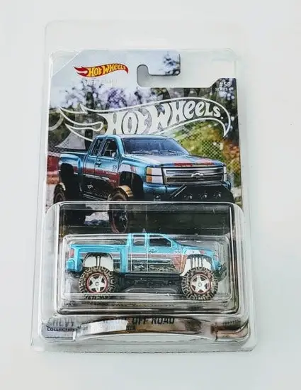 Hot Wheels 2022 NFT Garage Series 4 Mud Studs 58 of 59 - Chevy Silverado off-road blue