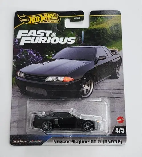 Hot Wheels 2024 Fast & Furious Premium Mix A 4 of 5 Nissan Skyline GT-R (BNR32) black a JTC Collectibles HYP69.