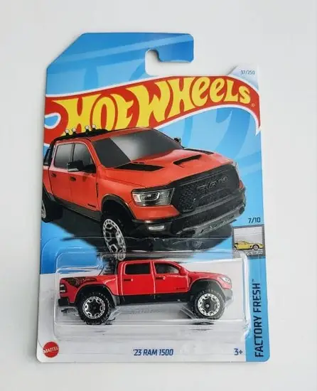 Hot Wheels 2024 Factory Fresh 7 of 10 - 2023 Ram 1500 red HXB33