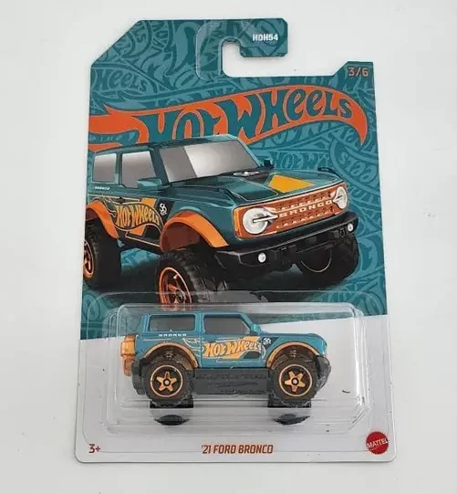 Hot wheels 2024 56th anniversary mix 1 – 3 of 6 – 2021 Ford Bronco green/chrome HVX02