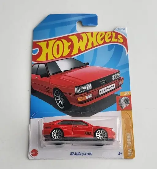 Hot Wheels 2024 Hw Turbo 2 of 5 1987 Audi Quattro red HRY55