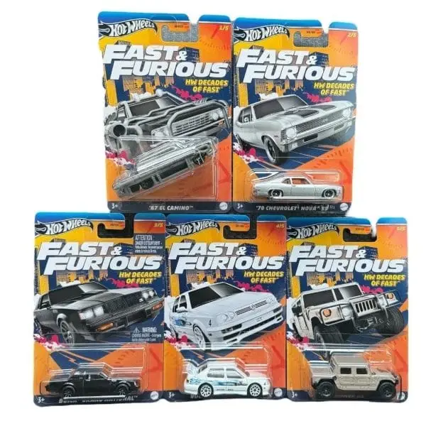 Hot Wheels 2024 Fast & Furious Walmart HW Decades of Fast Complete set HNR88-956E